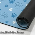 thumbnail image 3 of Dog Food Mat, Absorbent Water Bowl Mats Cat Pet Feeding Placemats Blue 17 * 30 inch, 3 of 6