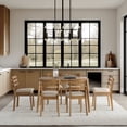 thumbnail image 2 of KithKasa  7-Piece Modern Farmhouse,Rectangular Wooden Kitchen Table for 4-6 People,Dining Table w/ 6 Chairs, Home Furniture, Easy to Install, 2 of 9