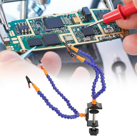 

ESTINK Flexible 4 Arms Soldering Holder Blue Multifunctional For Circuit Board Repairing And Fixing Flexible Arms Soldering Station Flexible 4 Arms Soldering Holder