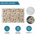 thumbnail image 6 of Tan Coffee Placemats Set of 8, Vintage Latte Cafe Books Leaves Flowers Theme Placemats for Dining Table, Place Mats for Kitchen Tabletop, Waterproof Wipeable Dining Table Mats Set, 6 of 9