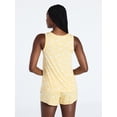 thumbnail image 4 of Joyspun Women's Tank Top and Shorts Pajama Set, 2-Piece, Sizes XS-3X, 4 of 5