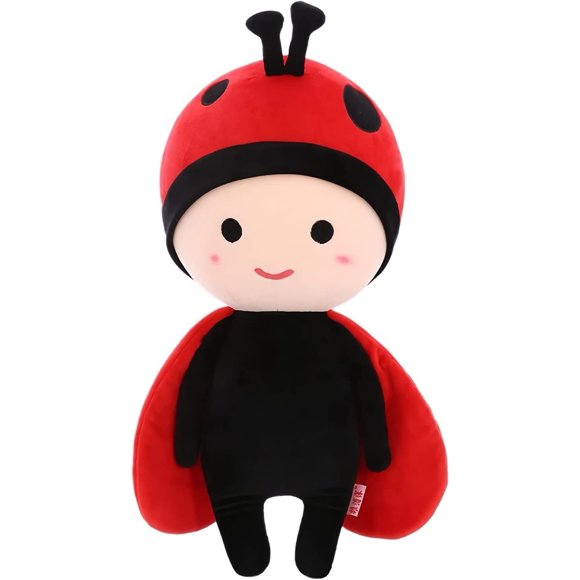 Plush Toy, Cute Red Ladybug Plush,Beautiful Wings Ladybug Toy, 12 Inches,Ladybug