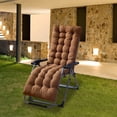 thumbnail image 5 of Moclever Rocking Chair Cushion 67x22in Recliner Cushion Sofa Mat for Indoor Outdoor, Coffee, 5 of 9