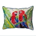thumbnail image 1 of Betsy Drake SN317 11 x 14 in. Two Parrots Small Indoor & Outdoor Pillow, 1 of 4