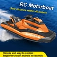thumbnail image 5 of Lancha Rc 4CH 2.4G T16B RC Motorboat Impermeable Recargable para Niños Niñas (Naranja), 5 of 5