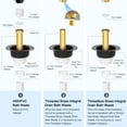 thumbnail image 6 of Bathtub Drain Kit, Freestanding Tub Drain Rough-in Kit with Brass Tailpiece and ABS Adapter, Compatible with Floor Mounted, Freestanding and Island Bathtubs, with a Free Silicone Anti-Odor Drain Mat, 6 of 8