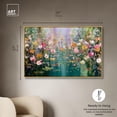 thumbnail image 5 of Picturesque Colors Canvas Colorful Floral Art by Art Remedy, Gold Frame, 54 x 36, 5 of 7