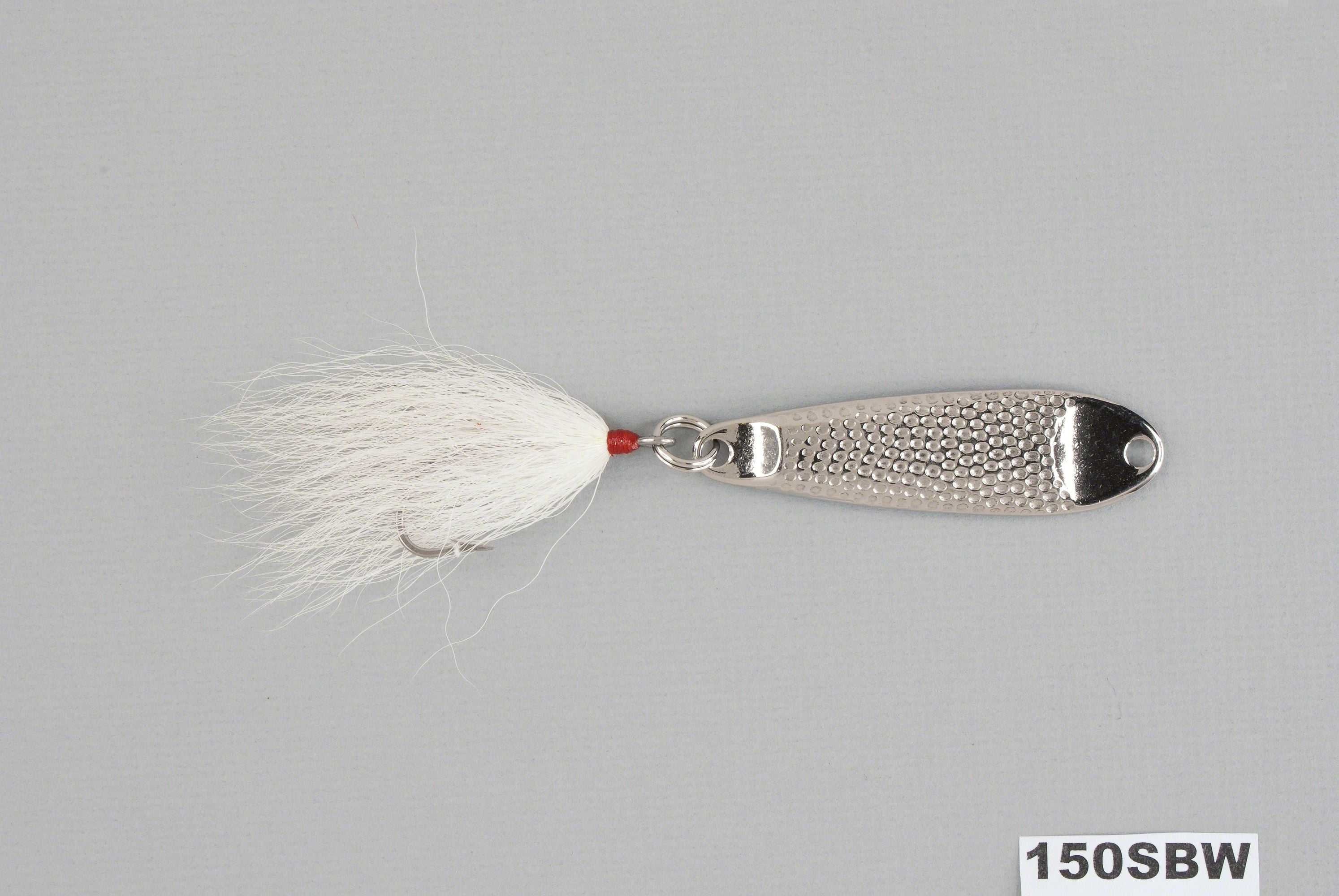 Hopkins 150BW Shorty Hammered Spoon With Bucktail Treble 3 1/2" 1 1/2 oz