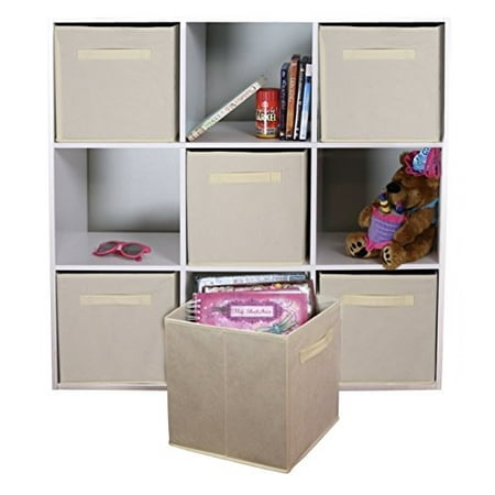 Dual Handle By Adorn Foldable Cloth Storage Cube Basket