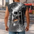 thumbnail image 5 of Yopmin Horror Tank Tops for Men Crew Neck Skull Casual Sleeveless Shirts Horror Graphic Tank Tops for Sports Workout, 5 of 6