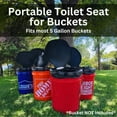 thumbnail image 4 of Honey Bucket Style Toilet Seat for 5 Gallon Bucket | Portable Toilet for Camping, Hiking, Boating, or Emergencies, 4 of 8