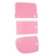 thumbnail image 4 of Advancent 3 unids/set de herramientas de decoración de pasteles de plástico rascadores rebanadores panadería más hogar tienda Herramientas y accesorios para hornear Rosado, 4 of 6