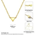 thumbnail image 5 of ChicSilver 14K Gold Plated Delicate Triangle Necklaces Hypoallergenic 925 Sterling Silver Valentines Day Birthday Jewelry Gift for Women Mom Wife, 5 of 7
