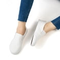 thumbnail image 7 of Ecetana Women's Slip on Shoes Canvas Sneakers Loafers Non Slip Shoes Low Top Casual Shoes, 7 of 7