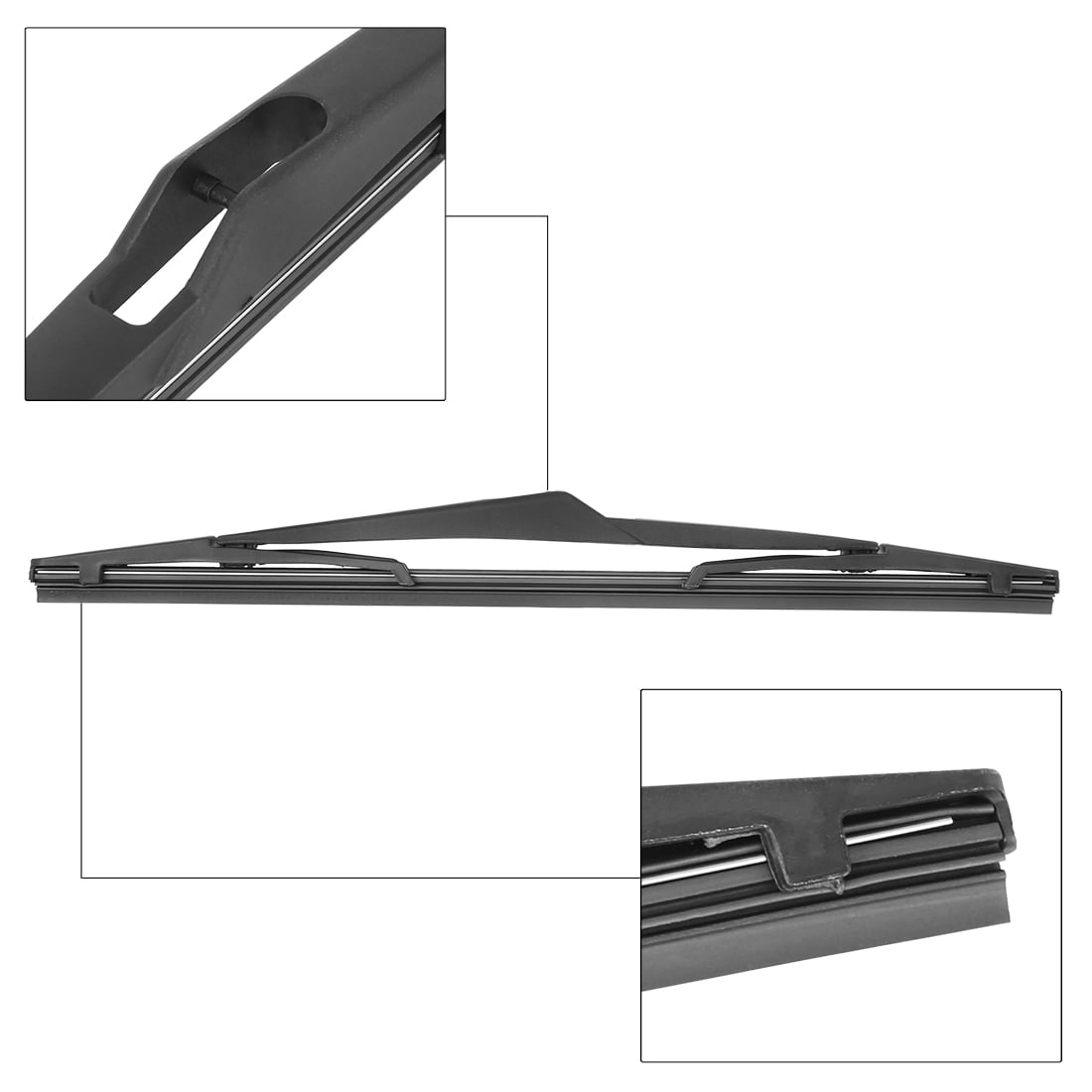 Unique Bargains Rear Wiper Blade Arm Set for Volvo V60 2015-2017 310mm 12inch