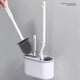 thumbnail image 2 of 3 In 1 White Toilet Brush Silicone Wall Mounted Rack WC Bath B, 2 of 5