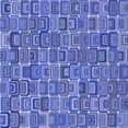 thumbnail image 1 of Ahgly Company Indoor Square Patterned Sky Blue Dress Blue Area Rugs, 6' Square, 1 of 6