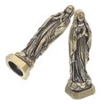 thumbnail image 5 of 2 estatuas de la Virgen María católica en miniatura, escultura de latón, decoración religiosa de metal, decoración de mesa para iglesia, para el hogar, altar y exhibición devocional., 5 of 5