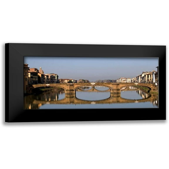 Crane, Rita 14x8 Black Modern Framed Museum Art Print Titled - Tuscan Bridge I