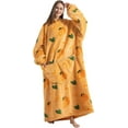 thumbnail image 2 of Oversized Blanket Hoodie,Adult Snuggle Fleece Wearable Blanket Fluffy Giant Hooded Sweatshirt, 2 of 7