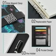 thumbnail image 4 of Leather Notebook with Pen Holder Writing Notepad Includes 100 Pages Lined Journal Butterfly and The Moon, 4 of 6