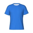 thumbnail image 3 of Naloa Dodgerblue Men's T-Shirt Sport T-shirt Men's Basic Tee Casual Men's Shirt, Round Neck, Short Sleeves - 3X-Large, 3 of 5
