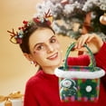 thumbnail image 5 of Christmas Weave Basket, Christmas Storage Basket and Organizer, Christmas Scarf Reindeer Vegetable Basket, for Storing Miscellaneous Items, Cosmetics, 7.87x5.5x4.3 inch, 5 of 7