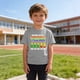 thumbnail image 5 of Blusas y camisas de manga corta con cuello redondo para niños y niñas, camisetas gráficas de manga corta, blusas con estampados bonitos para la temporada escolar., 5 of 9