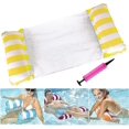 thumbnail image 1 of Floating Inflatable Hammock Float and Inflatable Mattress Floating Hammock Pool Lounger Portable Floating Inflatable Pool Float with Hand Pump inf_Perfect Gift, 1 of 5