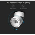 thumbnail image 3 of Flush Mount Ceiling Light, LED Indoor Ceiling Spotlight 360°Adjustable for Home Office Store Supermarket (10W, Warm White Light), 3 of 5