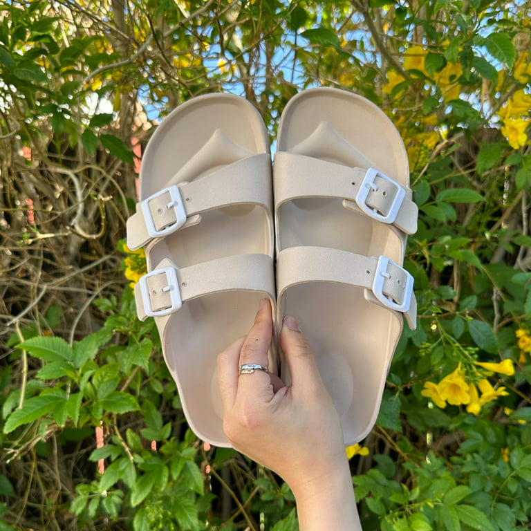 Women's Birkenstock Arizona Eva Waterproof Sandals | Metallic Silver | Size 41 | Rubber