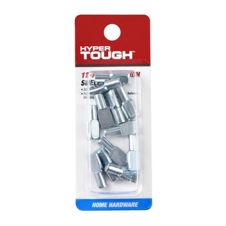 Hyper Tough 1/4 in. New Shelf Pin, Zinc Plated, 12 Pack