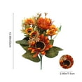 thumbnail image 3 of Fall Danhjin Fake Flowers Artificial Flowers in Vase, Thanksgiving Sunflower Faux Bouquet for Home Wedding Centerpiece Table Indoor Outdoor Decoration, 3 of 6