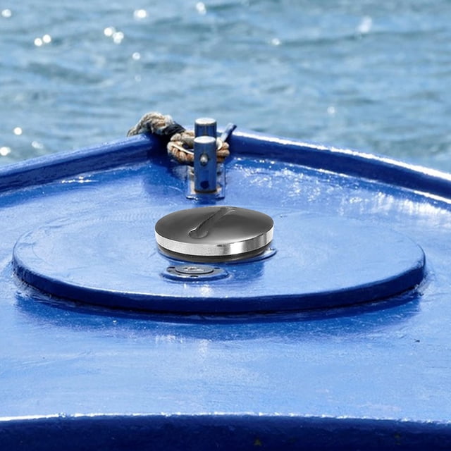OFFIGAM Marine Boat Gas Tank Lid Stainless Steel Cap with Chain Designed for Easy Installation