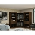 thumbnail image 2 of Manhattan Comfort Mulberry 3-Pc Wood Open Sectional Corner Closet Set in Brown, 2 of 11