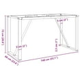 thumbnail image 2 of vidaXL Dining Table Legs O-Frame 55.1"x23.6"x28.7" Steel, 2 of 8