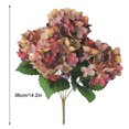 thumbnail image 2 of Worallymy Ramo de flores artificiales de 5 cabezas Simulación Decoración floral Adorno de oficina en casa Flor falsa rojo verde Worallymy JD735804924, 2 of 7