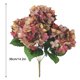 thumbnail image 2 of Ramo de flores artificiales de 5 cabezas, simulación, decoración floral, decoración de la oficina en casa, flor falsa, rojo verde Scienceny HA8204-05B, 2 of 6