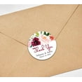 thumbnail image 2 of Darling Souvenir Round Peony Floral Thank You Stickers Wedding Personalized Bride Groom Names And Date Envelope Seals-45 Pcs, 2 of 3