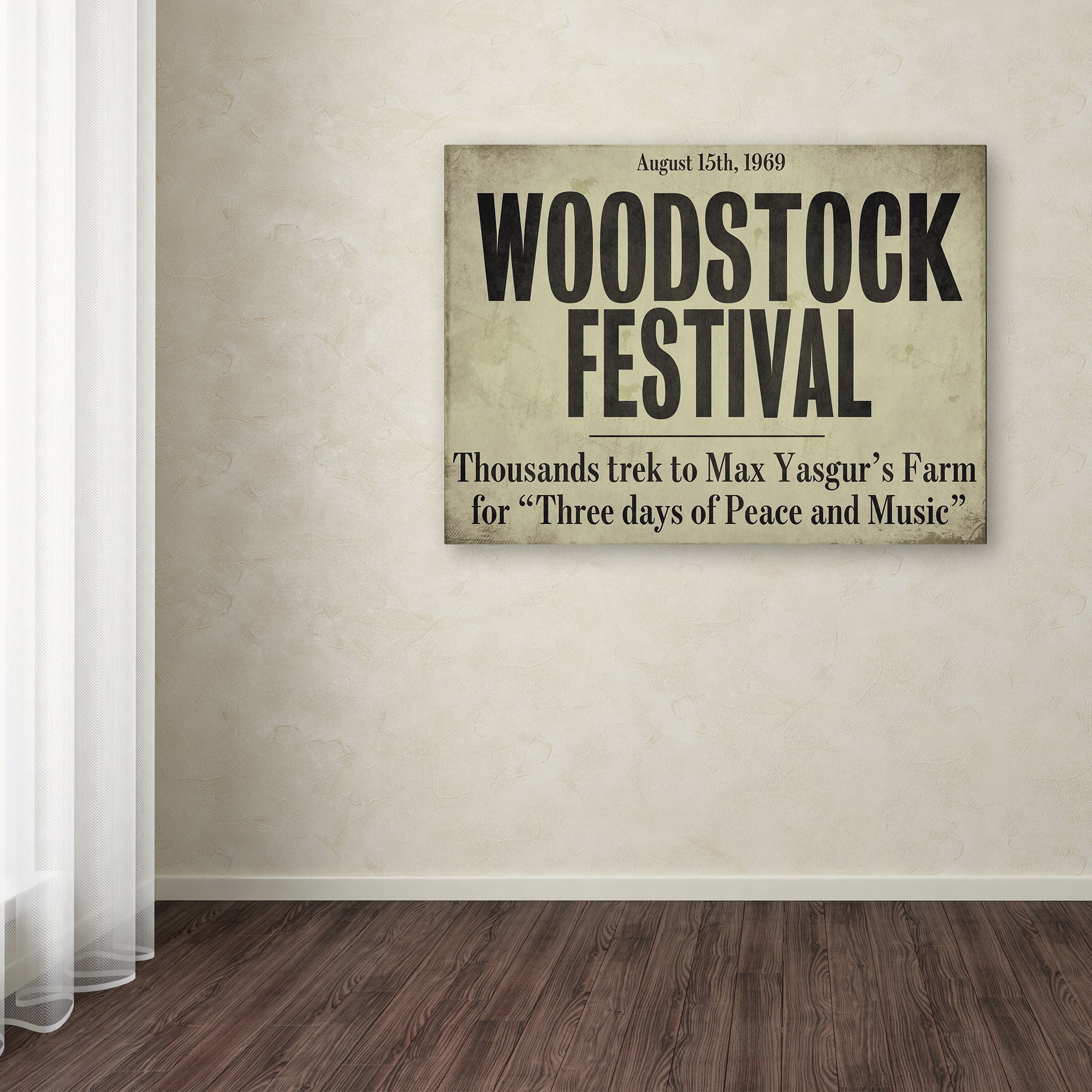 Trademark Fine Art "Woodstock" Canvas Art by Color Bakery