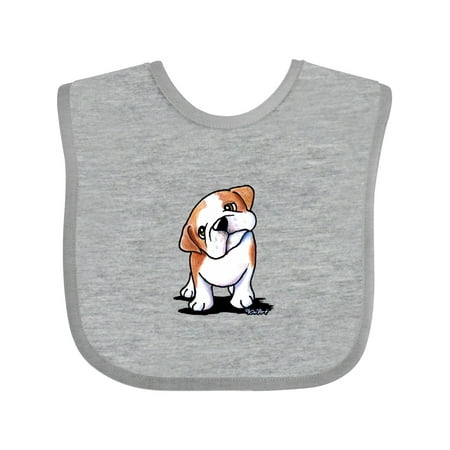 

Inktastic KiniArt Bulldog Puppy Gift Baby Boy or Baby Girl Bib