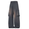 thumbnail image 3 of Daiosportswear Men's Streetwear Workwear Pants Loose Straight Leg Casual Daily Wear Trousers Dark Gray XXL, 3 of 9