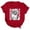 Red, variant on Dolly Shirt for Women Country Music Graphic Tee Repeated Name Portrait T Shirt Short Sleeve Crew Neck Casual Western Top
