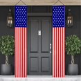 thumbnail image 1 of Moocorvic Clearance 4th of July Decorations Patriotic Decorations Sign Banners Red White And Blue Decorations Bunting Banner for Independence Memorial Veterans Day Outdoor Indoor Yard, 1 of 1