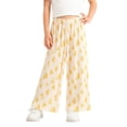 thumbnail image 3 of Rvasteizo Kids Pants Print Heart Summer Ice Silk Cool Wide Leg Elastic Waist Outer Wear for All Boys Girls Sizes, 3 of 5