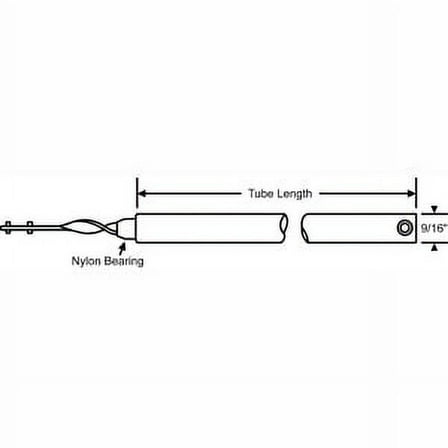 Manufacturer Varies Tube Balance,Tilt Window,26" L 85-25R