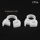 thumbnail image 2 of Uxcell 2 Pack Plástico 7.6-8.5 mm Abrazaderas de Manguera Ajustables de Doble Clip, Blanco, 2 of 5
