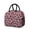 Black and Pink, variant on Black and Pink Leopard Print Insulated Leakproof Lunch Box for Work, Lunch Bag for Women Men, Loncheras Para Mujer for Beach Travel Picnic Camping