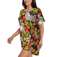 thumbnail image 5 of Sigee Sloth on the Branch for Sleepwear Casual Pjs with Pockets Women's Pajamas Sets Shorts 2 Piece Short Sleeve Lounge Sets Small, 5 of 9