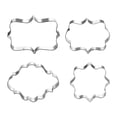 thumbnail image 1 of BESTOMZ 4Pcs European Blessing Wishes Wedding Frame Metal Cookie Cutters Biscuits Stainless Steel Tools Mold Kitchen Baking Mould, 1 of 6